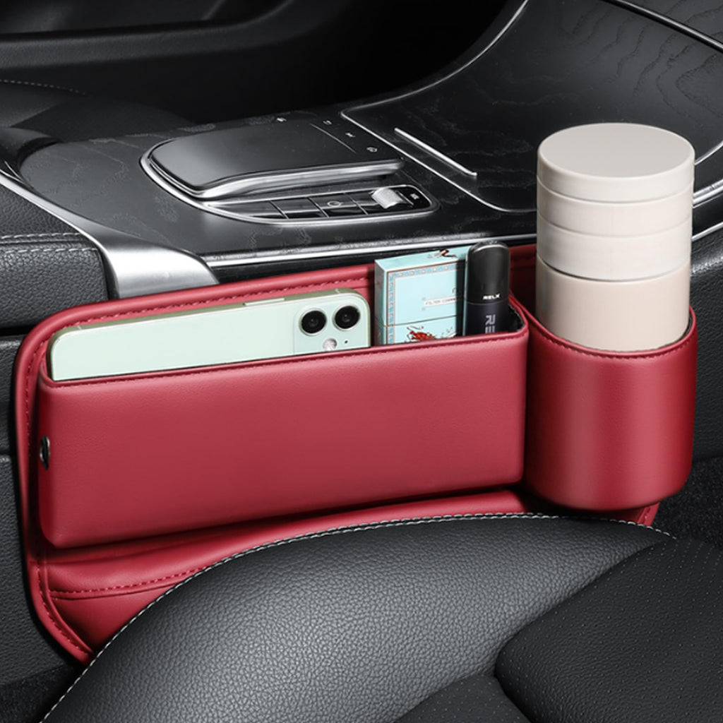 Car seat gap filler in white