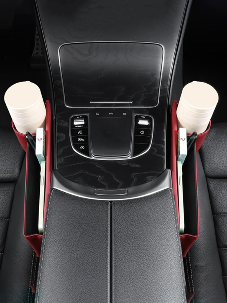 Car seat gap filler installed in car