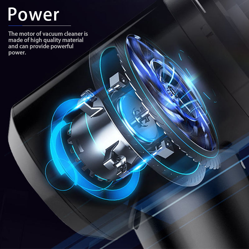 Cordless car vacuum one-press dust eject