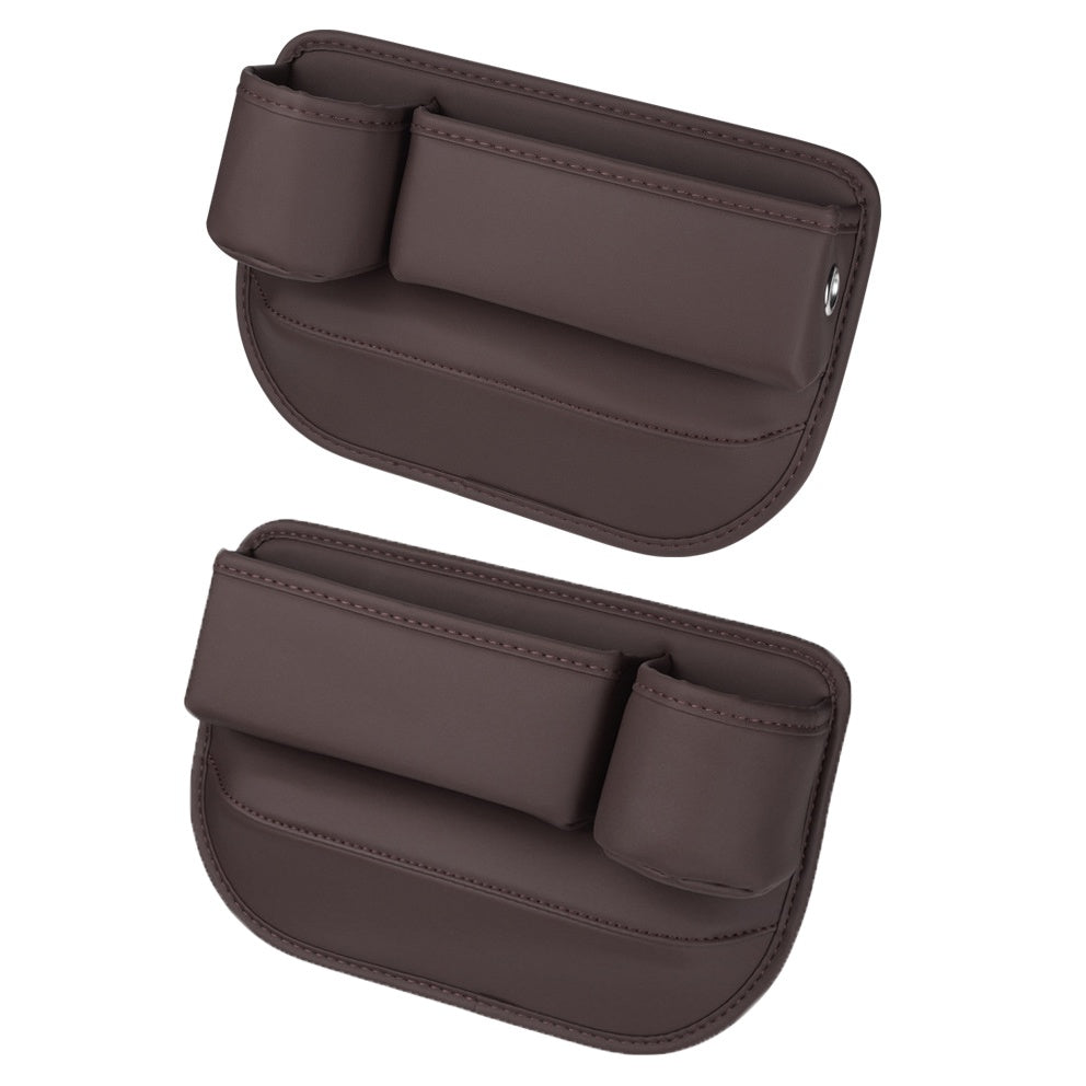 Car seat gap filler organizer detail